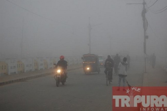 Cold waves and dense fog cripples daily life in Tripura 